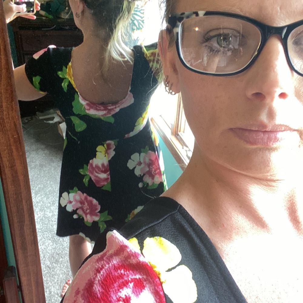 5/$25 Derek Heart Medium Dress Flowers Summer Dress - Picture 4 of 7